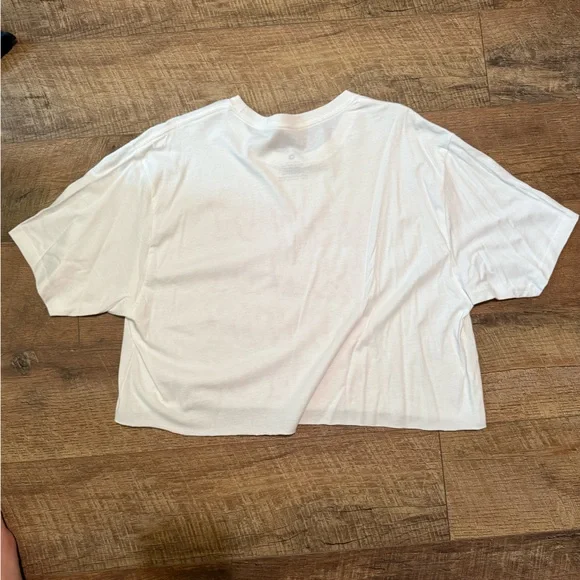 White Cropped Shirt with Pink 'Howdy' Print - Picture 2 of 2